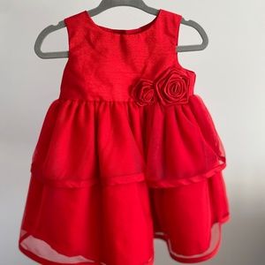 Red Sleeveless Dress 6-9months